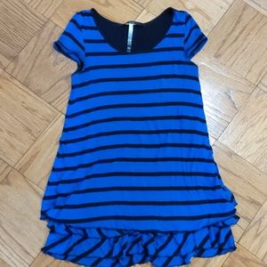 Ruffled short sleeve dress